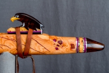 Cherry Burl Native American Flute, Minor, Mid G-4, #N10H (12)